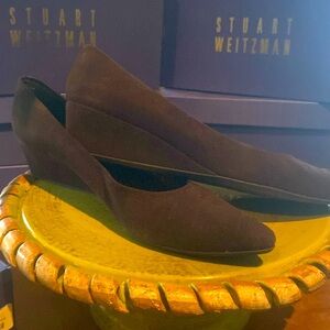 Stuart Weitzman Brown Suede Wedges Size 10N